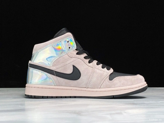 Cheap Powder Iridescent Jordan Air 1 (W) Dirty BQ6472-602 Mid 0817